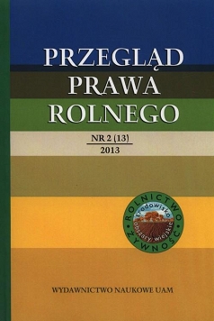 Przegląd prawa rolnego nr 2 (13) 2013