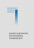 Jakość surowców pochodzenia zwierzęcego